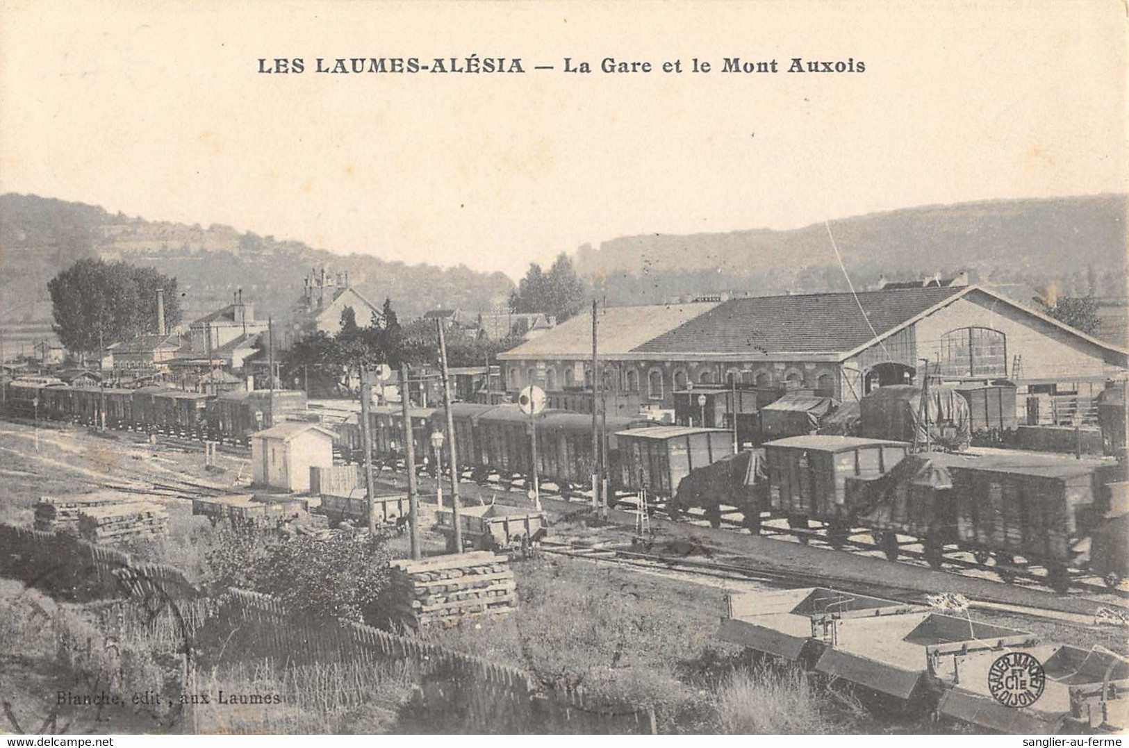 CPA 21 LES LAUMES ALESIA LA GARE ET LE MONT D'AUXOIS - Sonstige & Ohne Zuordnung