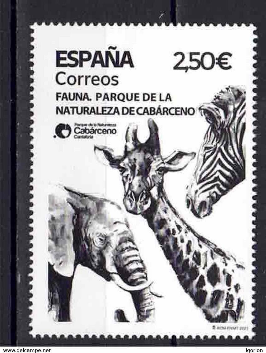 ESPAÑA 2021 ** MNH ED. 5493 FAUNA. PARQUE DE LA NATURALEZA DE CABÁRCENO. CANTABRIA - Unused Stamps