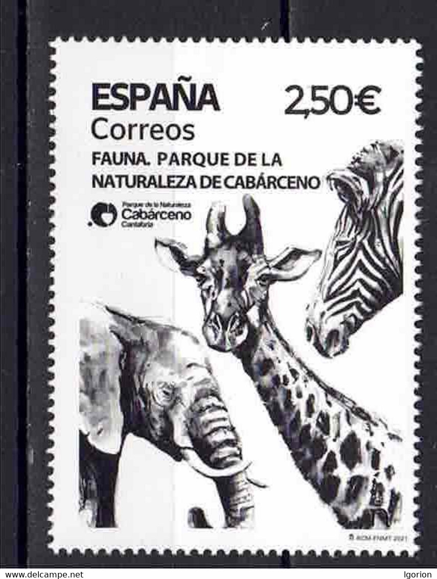 ESPAÑA 2021 ** MNH ED. 5493 FAUNA. PARQUE DE LA NATURALEZA DE CABÁRCENO. CANTABRIA - Ongebruikt