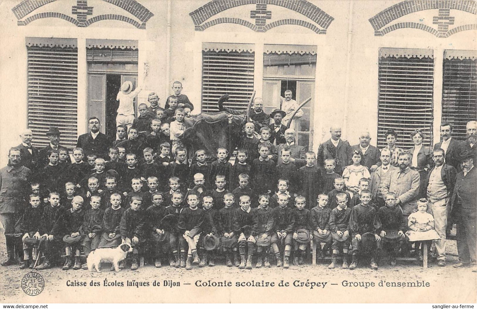 CPA 21 COLONIE SCOLAIRE DE CREPEY GROUPE D'ENSEMBLE - Autres & Non Classés