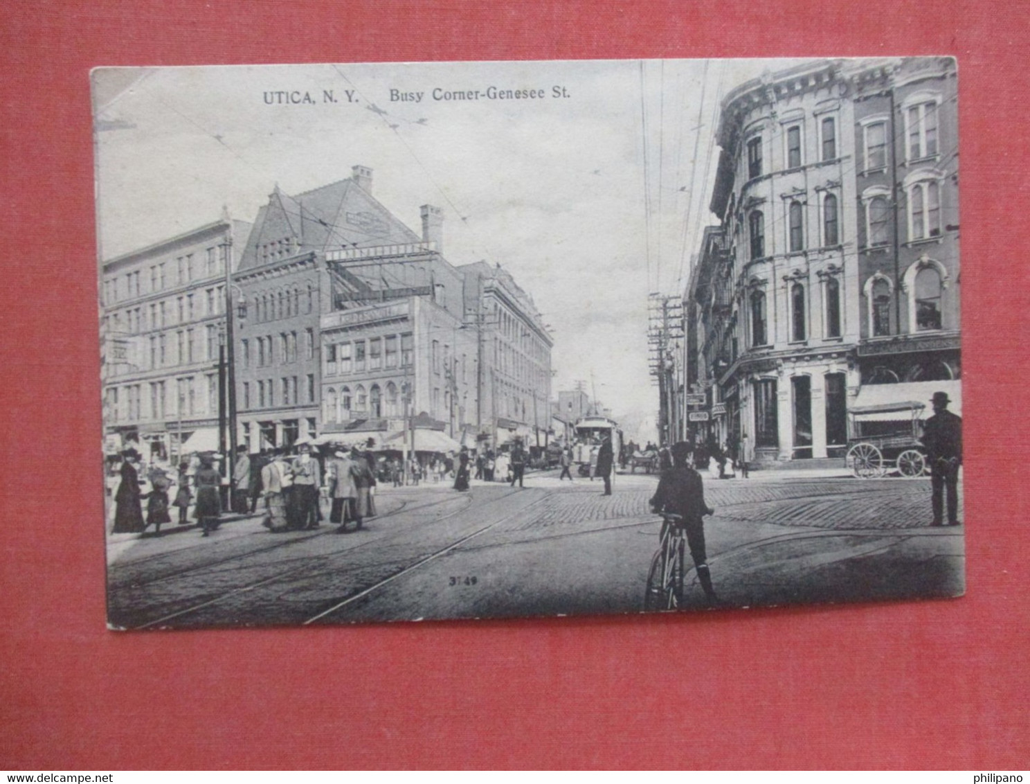 Busy Corner Genesee Street  Utica New York     Ref  4973 - Utica