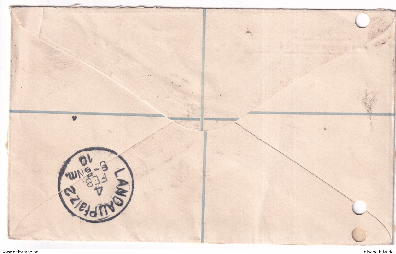 GB - 1910 - ENVELOPPE ENTIER PRIVEE RECOMMANDEE ! EDWARD VII De LONDON => LANDAU (GERMANY) - Postwaardestukken