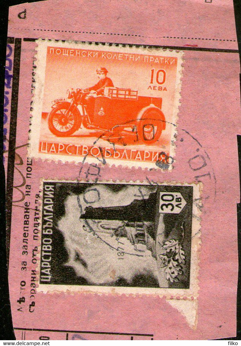 Bulgaria ,1941/1942,parcel Post,on Piece,cancel Sofia,1943,as Scan - Guerre