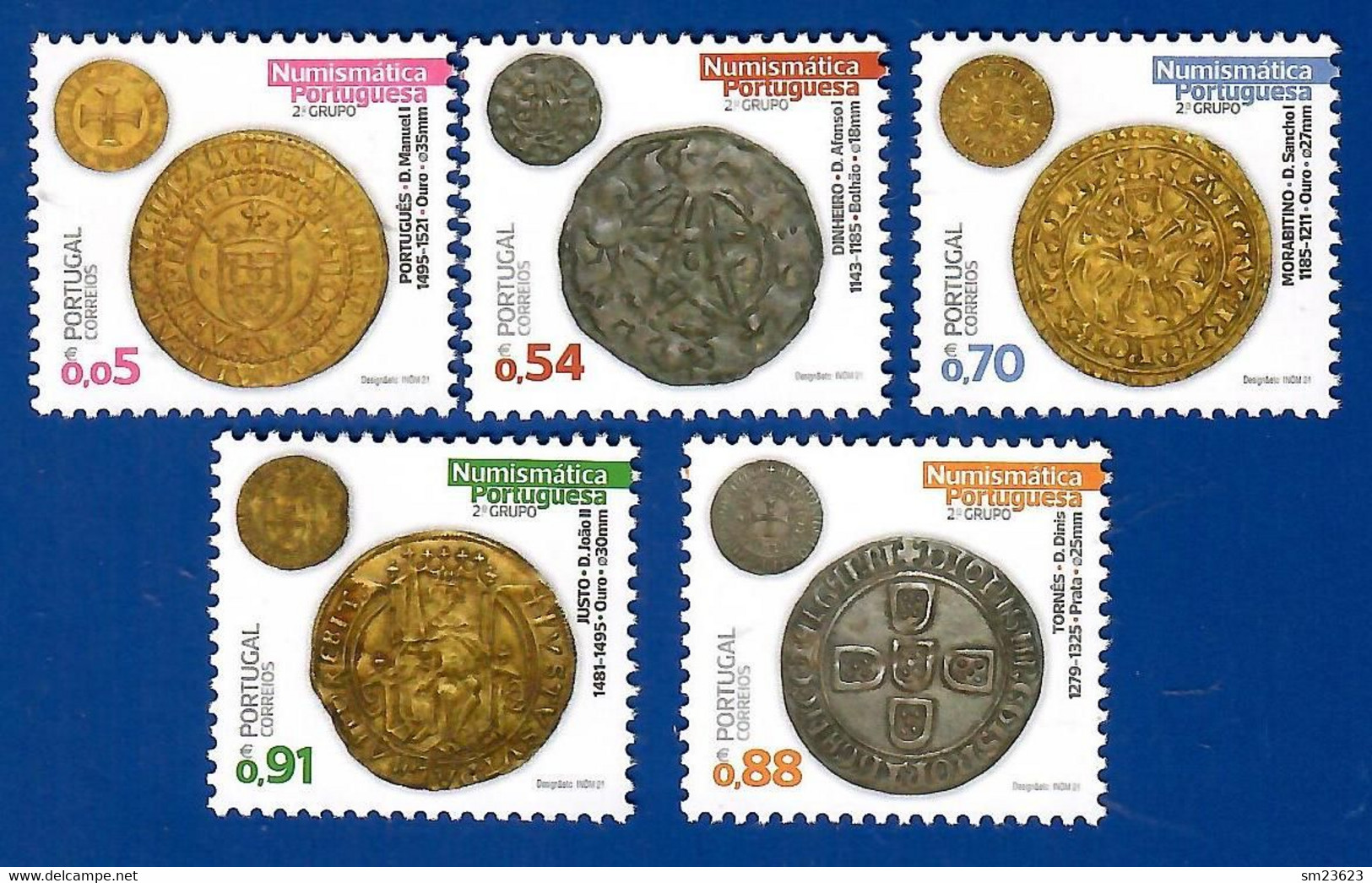 Portugal 09.06.2021 , Antike Münzen - Numismatica Portuguesa  2.° Grupo - Postfrisch / MNH / (**) - Unused Stamps