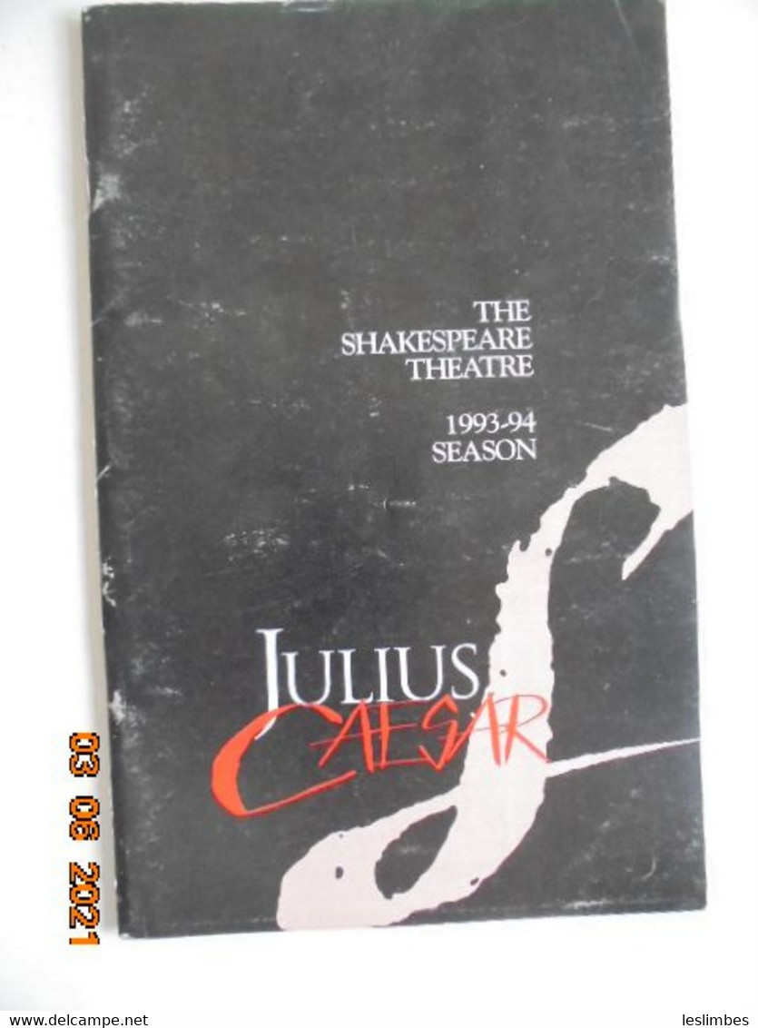 Shakespeare Theatre: 1993-1994 Season Julius Caesar - Littéraire