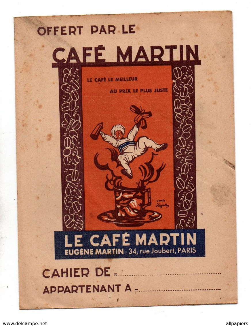 Protège-cahiers Offert Par Le Café Martin Le Café Le Meilleur Au Prix Le Plus Juste Paris Et Table De Multiplication - Protège-cahiers