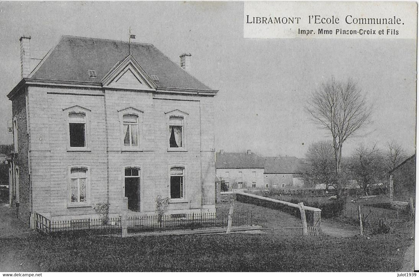 LIBRAMONT ..-- L' Ecole Communale . 1908 Vers CHENEE ( Mr Alphonse NOEL ) . Voir Verso . - Libramont-Chevigny