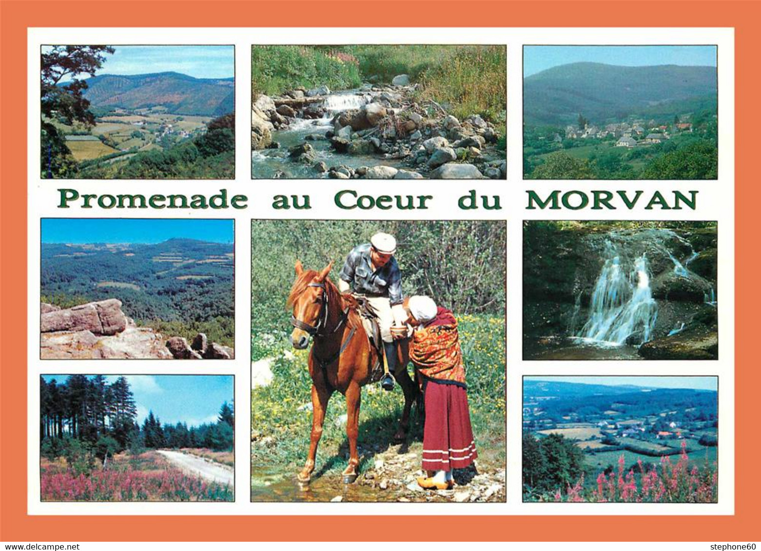 A482 / 277 58 - MORVAN Le Mont Beuvray Rochers De La Pérouse Multivues ( Costu - Other & Unclassified