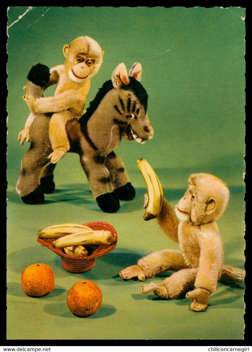 7 Cp Dentelées - Anthropomorphisme - Singe En Peluche Humanisé - Balançoire Manucure Bain Jeux Coiffeur Monkey - 5 - 99 Cartes