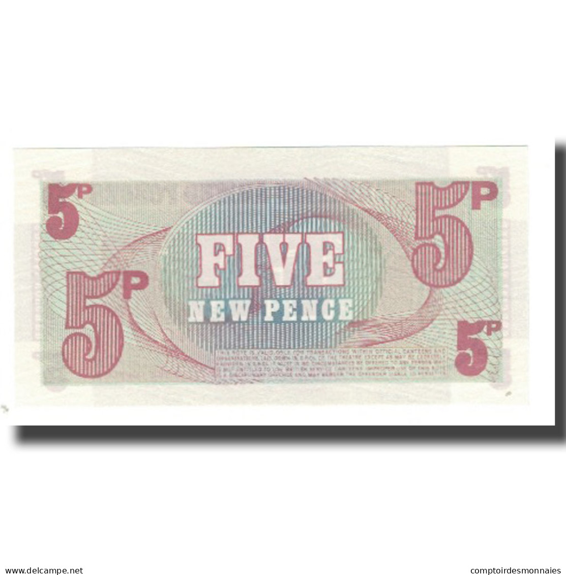Billet, Grande-Bretagne, 5 New Pence, KM:M44a, NEUF - Autres & Non Classés