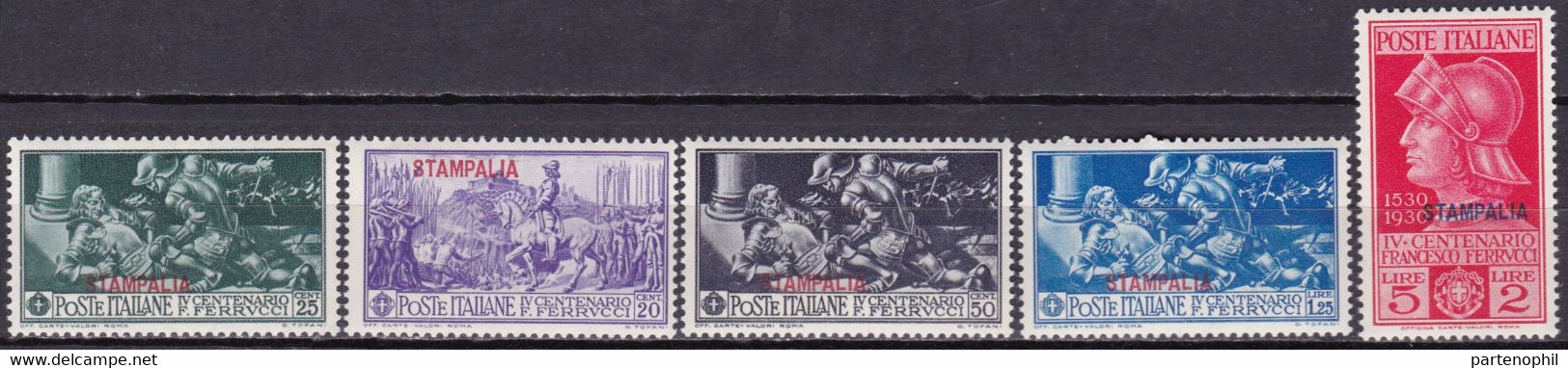 Stampalia 1930 - Ferrucci Set MNH - Dodecaneso