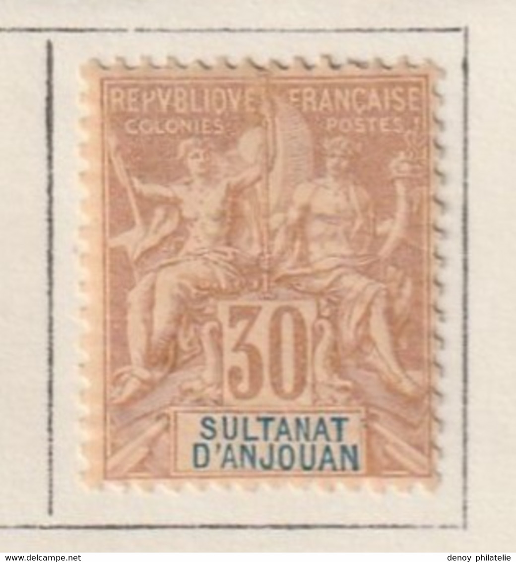 Anjouan N° 9 Avec Charniére * - Unused Stamps