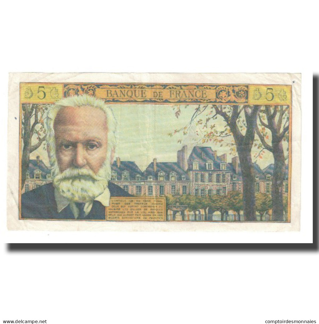 France, 5 Nouveaux Francs, Victor Hugo, 1965, G.Gouin - 5 NF 1959-1965 ''Victor Hugo''