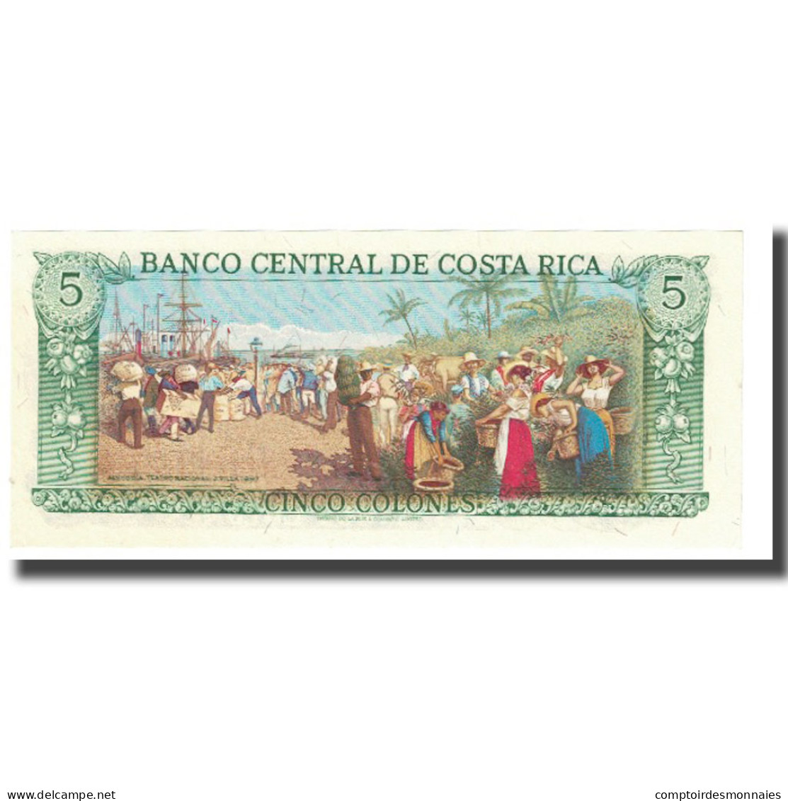 Billet, Costa Rica, 5 Colones, 1986, 1986-04-02, KM:236d, SPL - Costa Rica