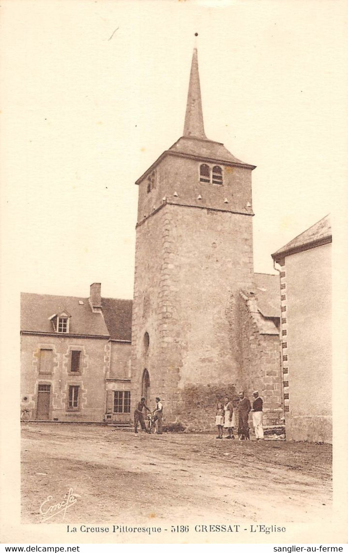 CPA 23 CRESSAT EGLISE - Other & Unclassified