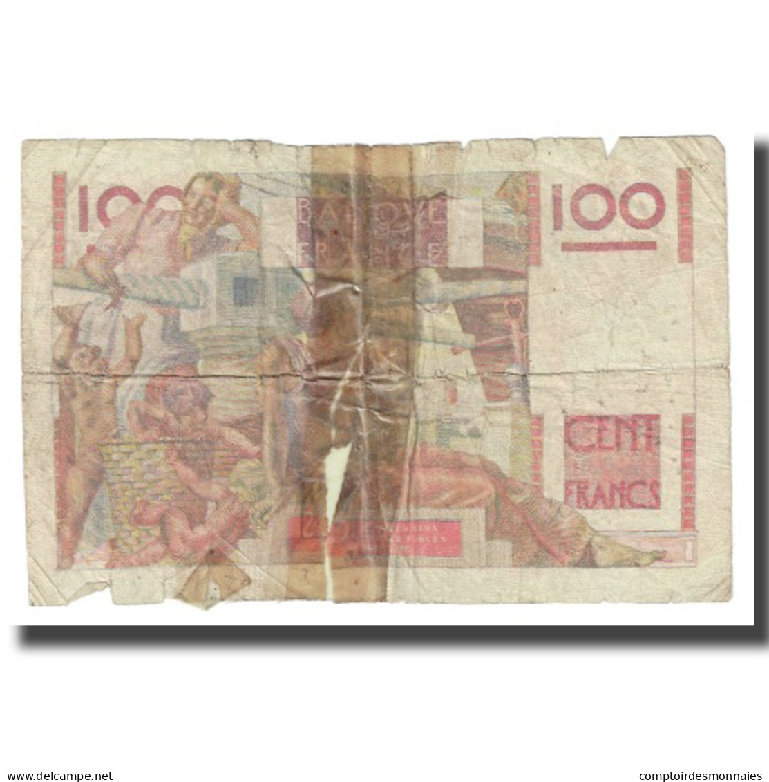 France, 100 Francs, 1946, 1946-05-31, AB, Fayette:28.5, KM:128a - 100 F 1945-1954 ''Jeune Paysan''