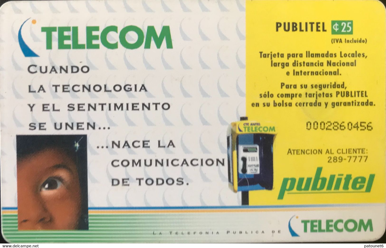 SALVADOR  -  Phonecard  -  Publitel  -  Eye -  C 25 - El Salvador