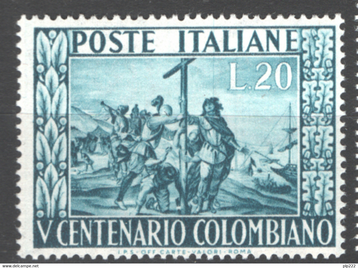 Italia Repubblica 1951 Colombo Sass.660 **/MNH VF/F - 1946-60: Mint/hinged