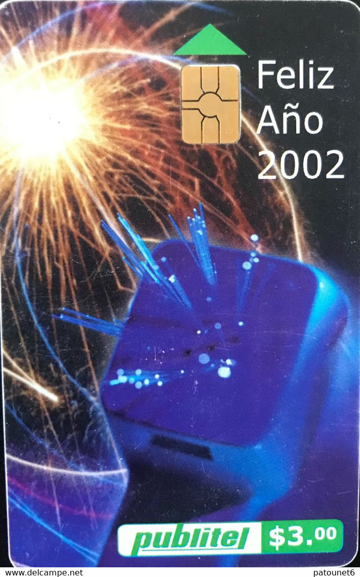 SALVADOR  -  Phonecard  -  Publitel  - Feliz Ano 2002  -  $ 3,00 - Salvador