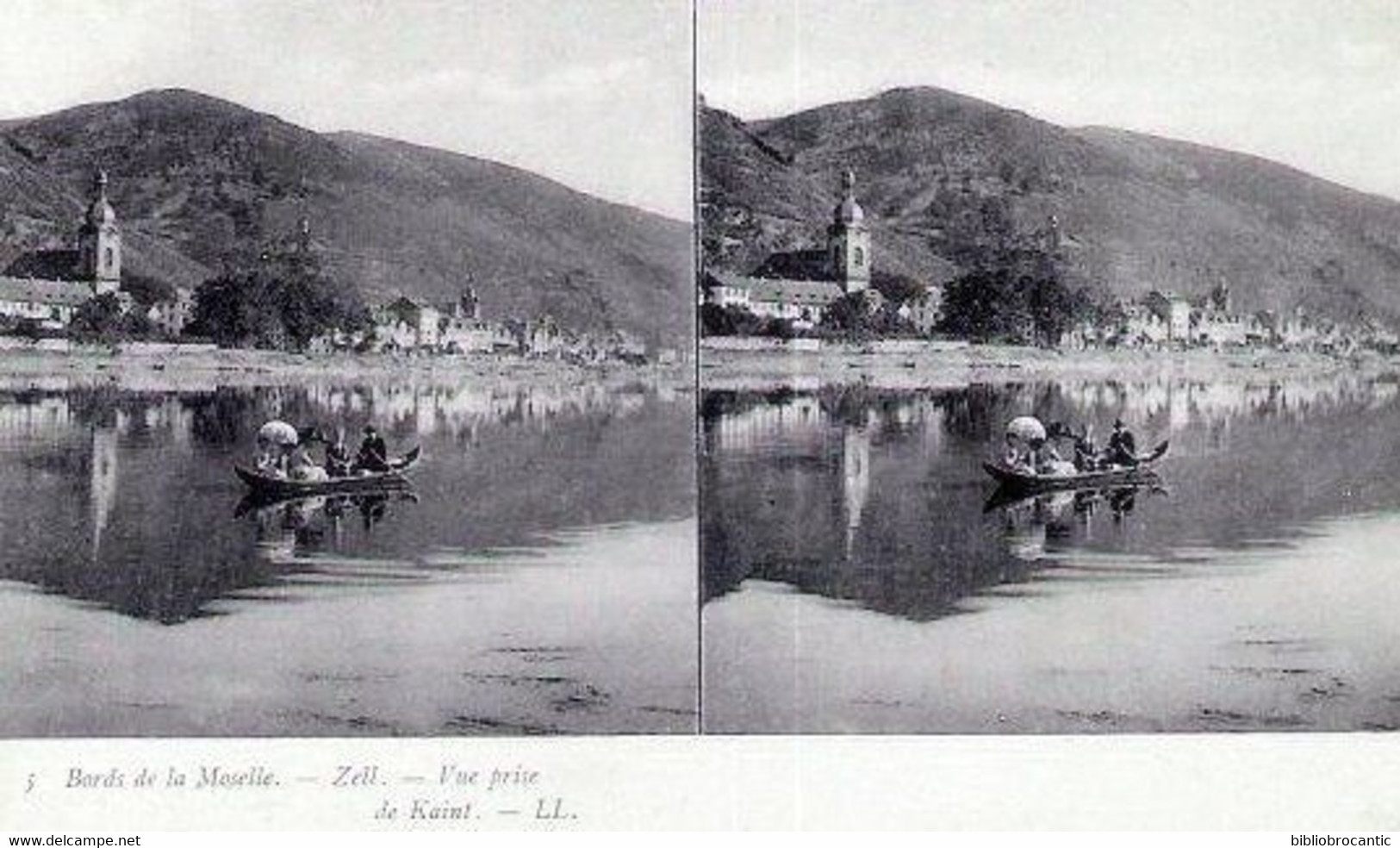 DEUTSCHLAND / BORDS DE LA MOSELLE - ZELL < SCHÖNE ANIMIERTE ANSICHT (Boot) GENOMMEN Von KAINT In STEREO - Rhein-Hunsrueck-Kreis