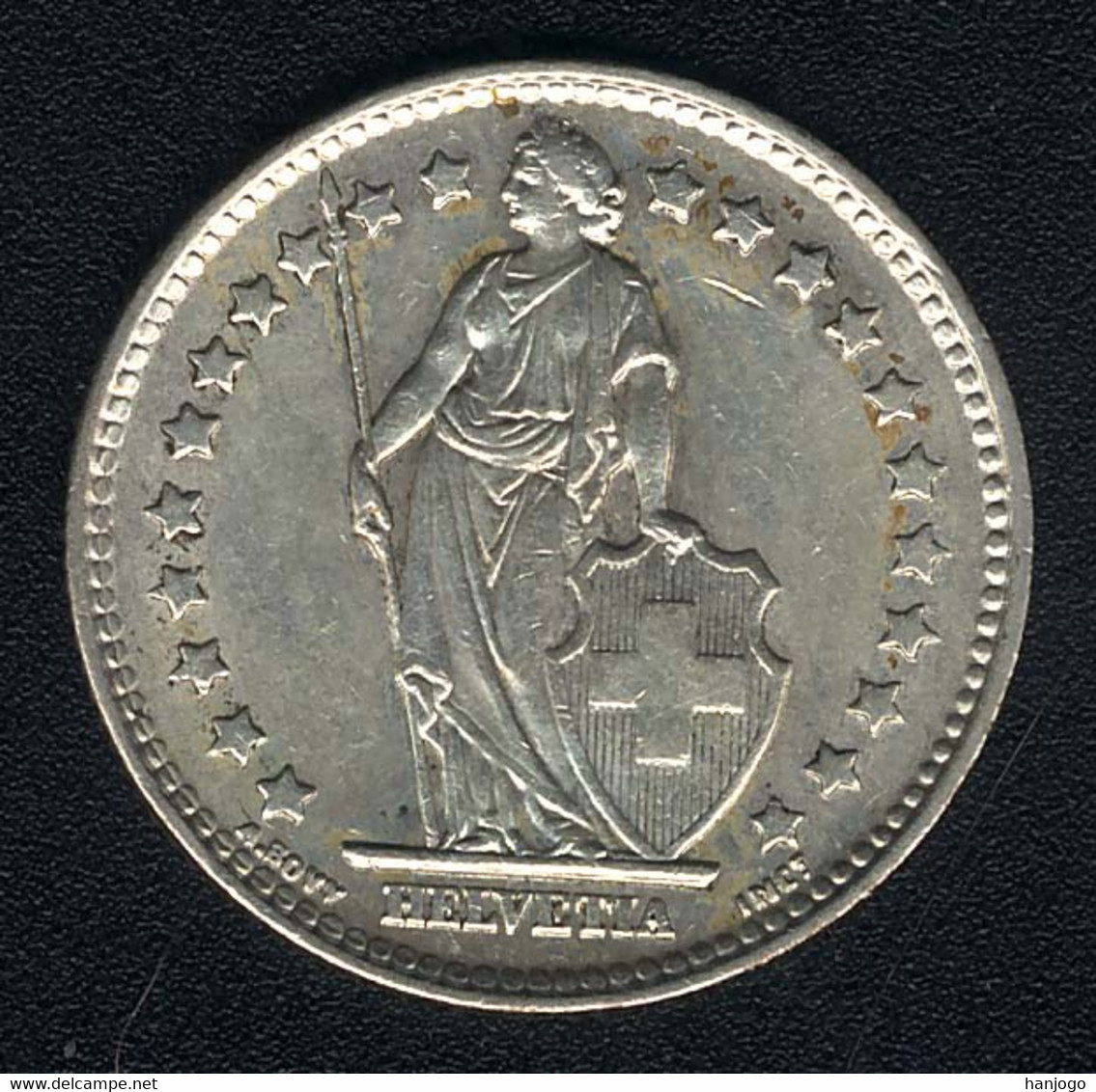 Schweiz, 1 Franken 1960, Silber - Other & Unclassified