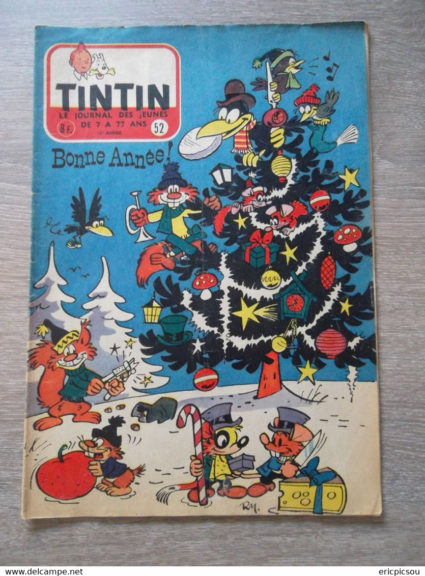 Tintin ( Magazine L'hebdomadaire ) 1957 N°52 - Tintin