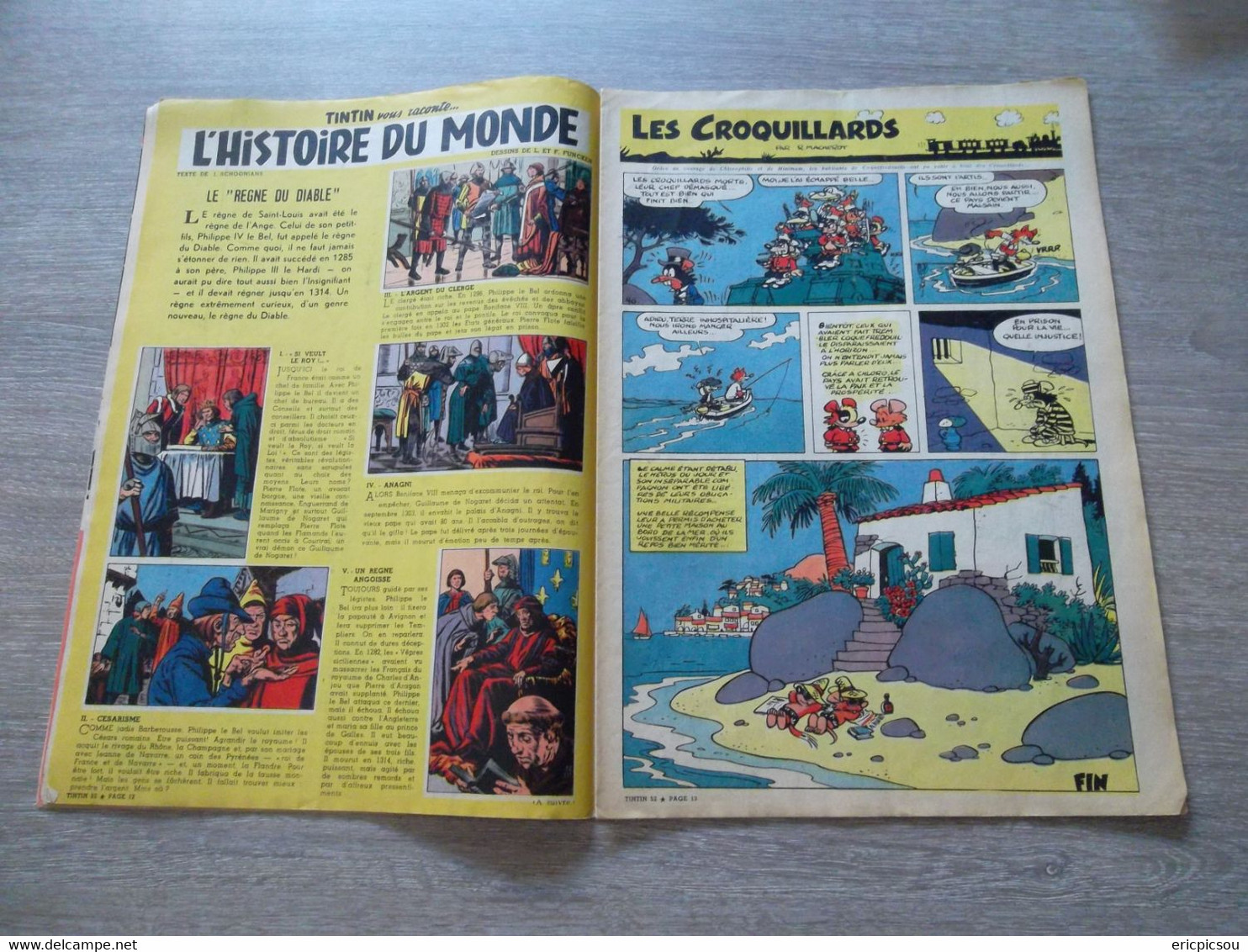 Tintin ( Magazine L'hebdomadaire ) 1957 N°52