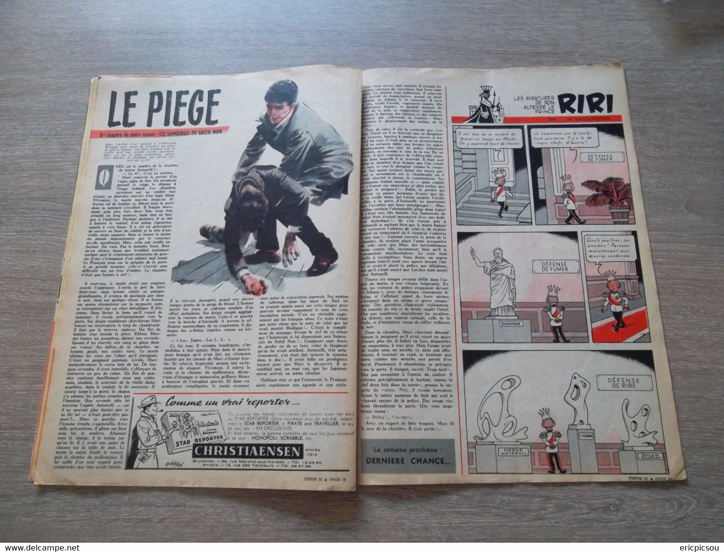 Tintin ( Magazine L'hebdomadaire ) 1957 N°52