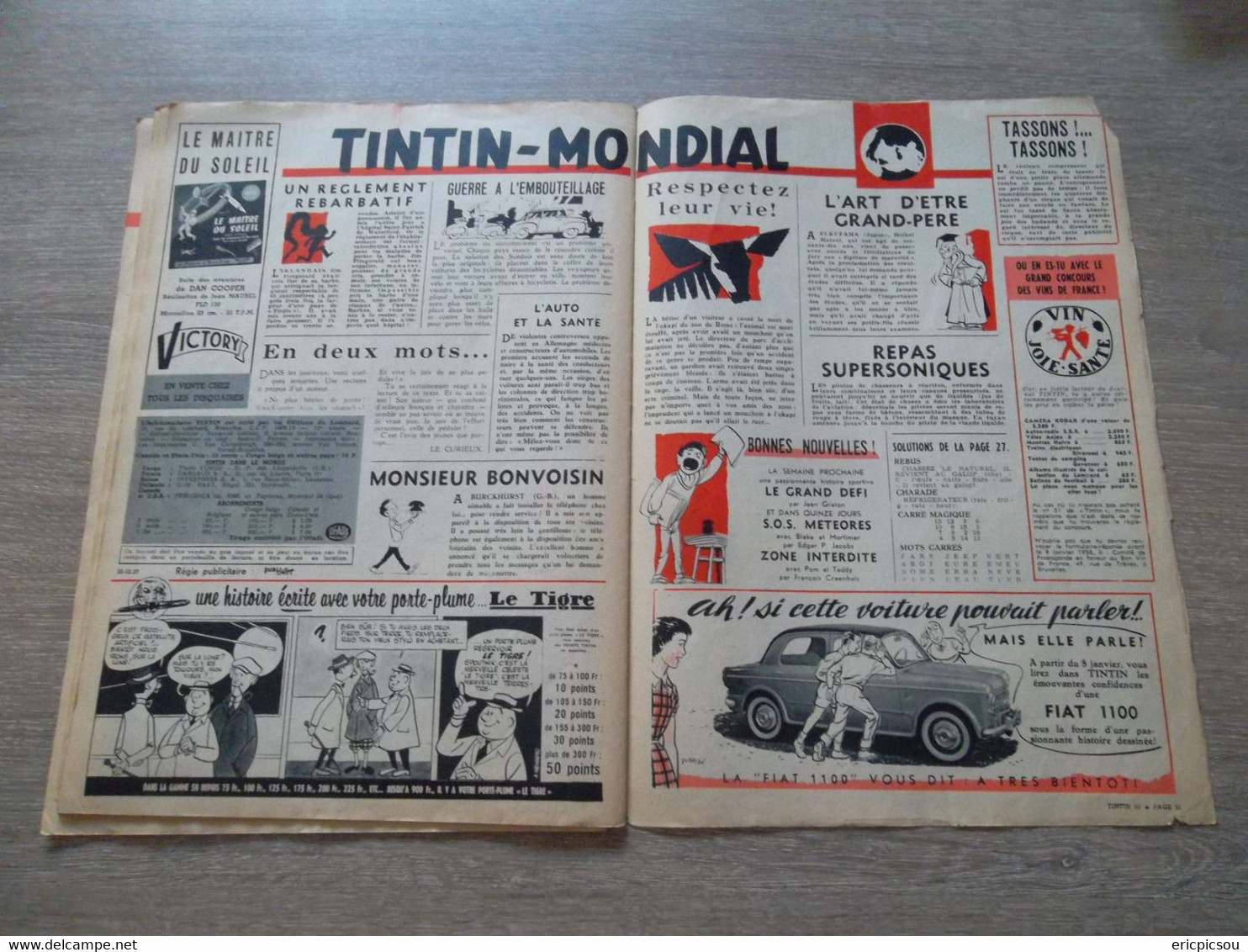 Tintin ( Magazine L'hebdomadaire ) 1957 N°52