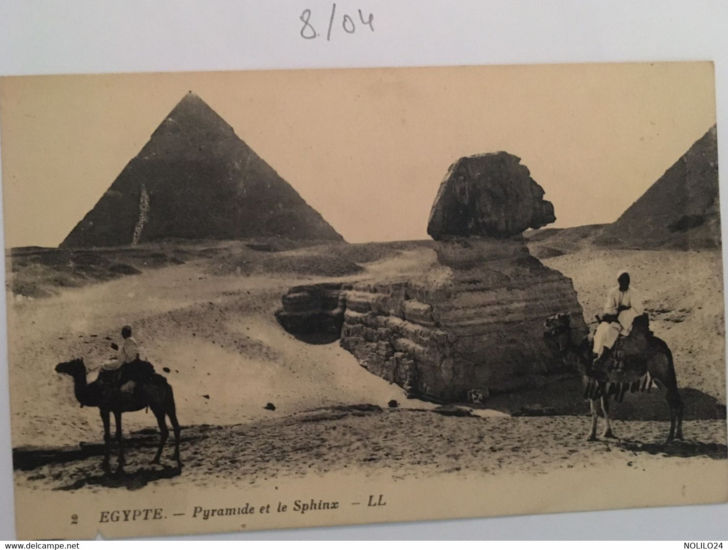 Cpa Egypte Pyramide Et Le Sphinx, éd LL, (aux Musées D'Europe,éd Moutet - Piramidi