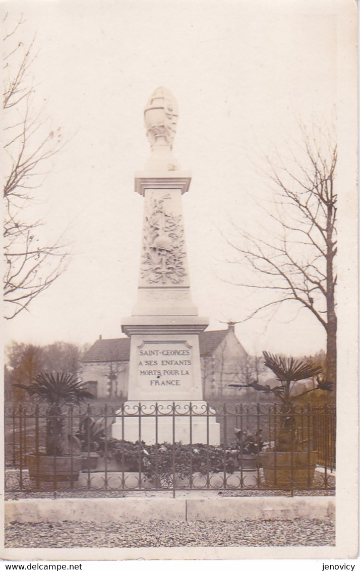 CARTE PHOTO MONUMENT AUX MORTS SAINT GEORGES REF 71550 - Saint Georges Sur Baulche