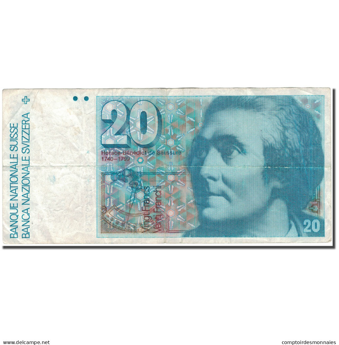 Billet, Suisse, 20 Franken, 1983, 1983, KM:55e, TTB - Suisse