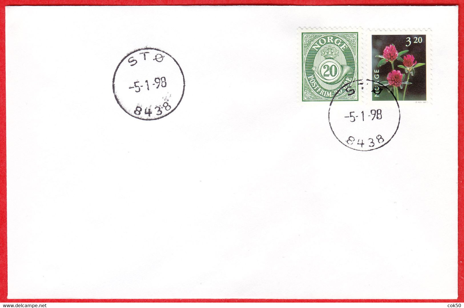 NORWAY -  8438 STØ (Nordland County) - Last Day/postoffice Closed On 1998.01.05 - Local Post Stamps