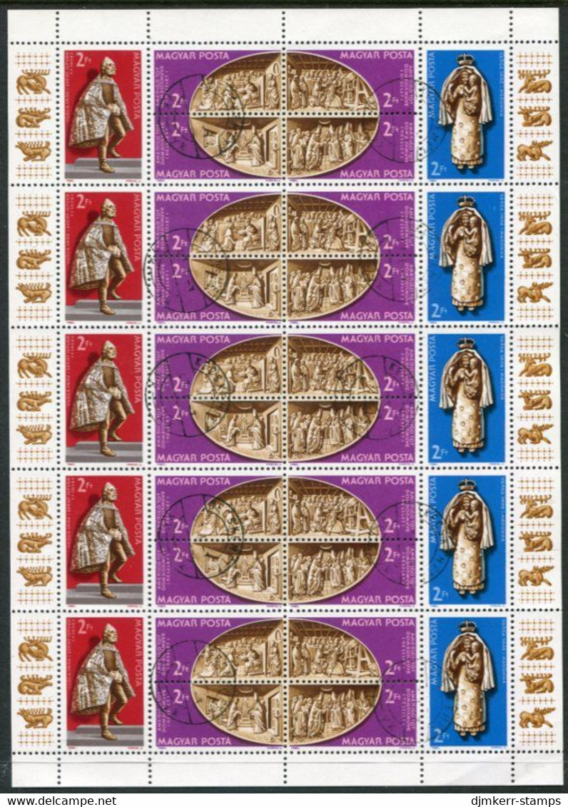HUNGARY 1982 Hungarian Chapel In The Vatican Sheetlet Used.  Michel 3587-82 - Gebraucht