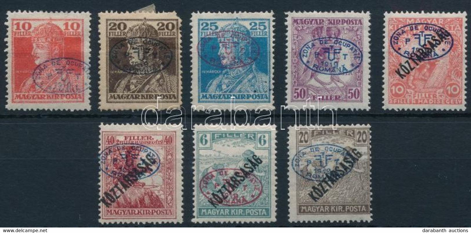 * Debrecen I. 1919 8 Klf Bélyeg Bodor Vizsgálójellel (39.350) - Altri & Non Classificati