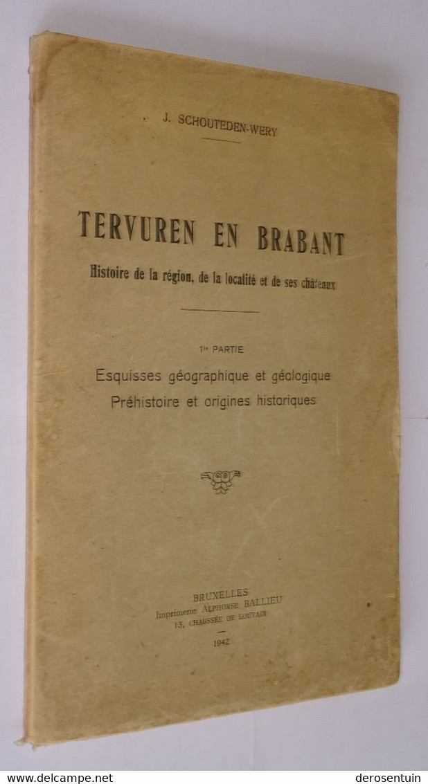B0995	[Boek] Tervuren ... Esquisses Géographique Et Géologique ; Préhistoire Et Origines Historiques  [Schouteden Wery] - België