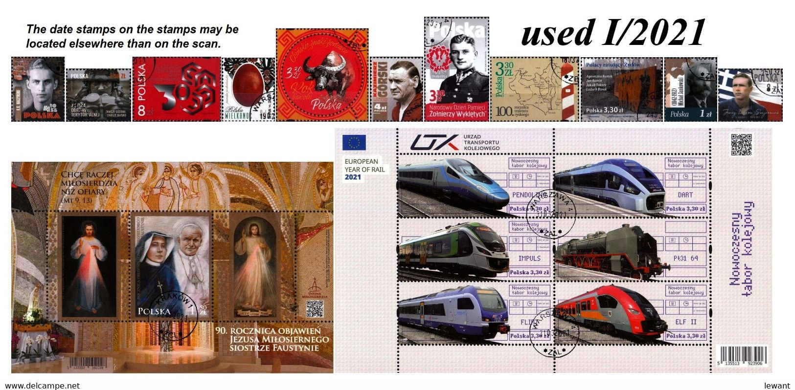 POLAND 2021 Set Used I Quarter - Gebruikt