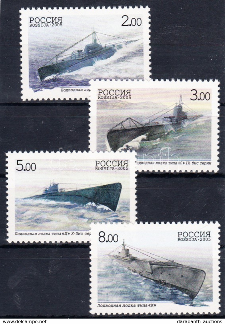 ** 2005 300 éves Az Orosz U-Boot Flotta Sor Mi 1236-1239 - Sonstige & Ohne Zuordnung