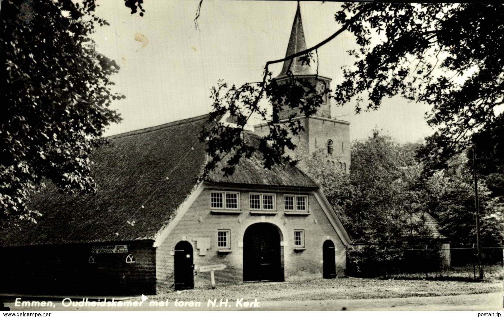 EMMEN  OUDHEIDSKAMER MET TOREN NED HERV KERK  Drenthe HOLLAND HOLANDA NETHERLANDS - Emmen