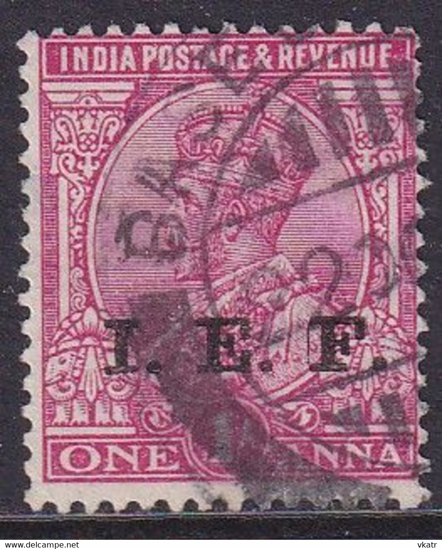 INDIAN EXPEDITIONARY FORCES 1914 SG E3 1a Used Optd I.E.F. Aniline Carmine - Military Service Stamp