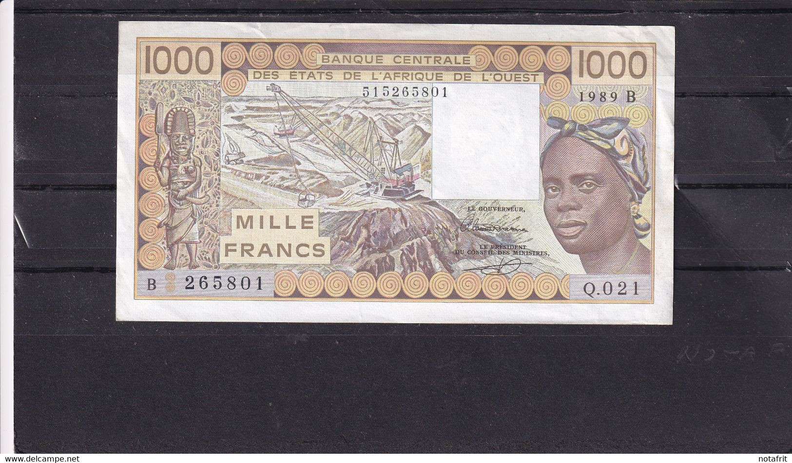 AOF 1000 Fr 1989 Benin   XF - West African States