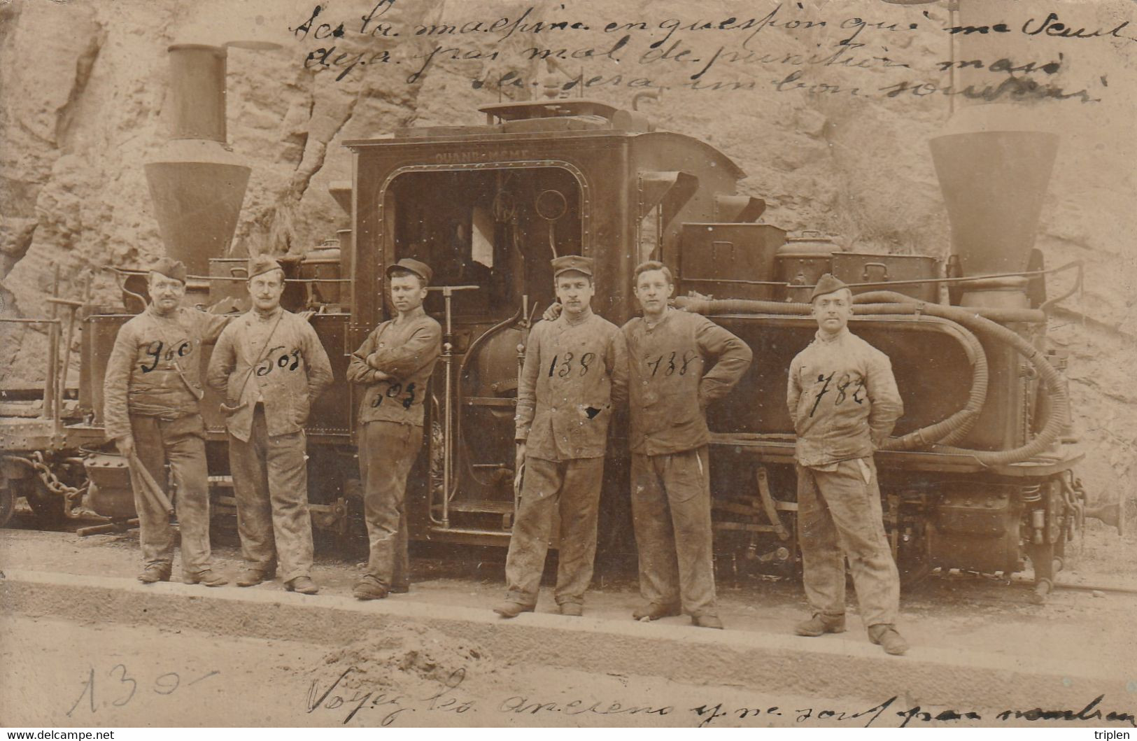 Locomotive "Quand-Même" - Carte Photo - Oorlog 1914-18