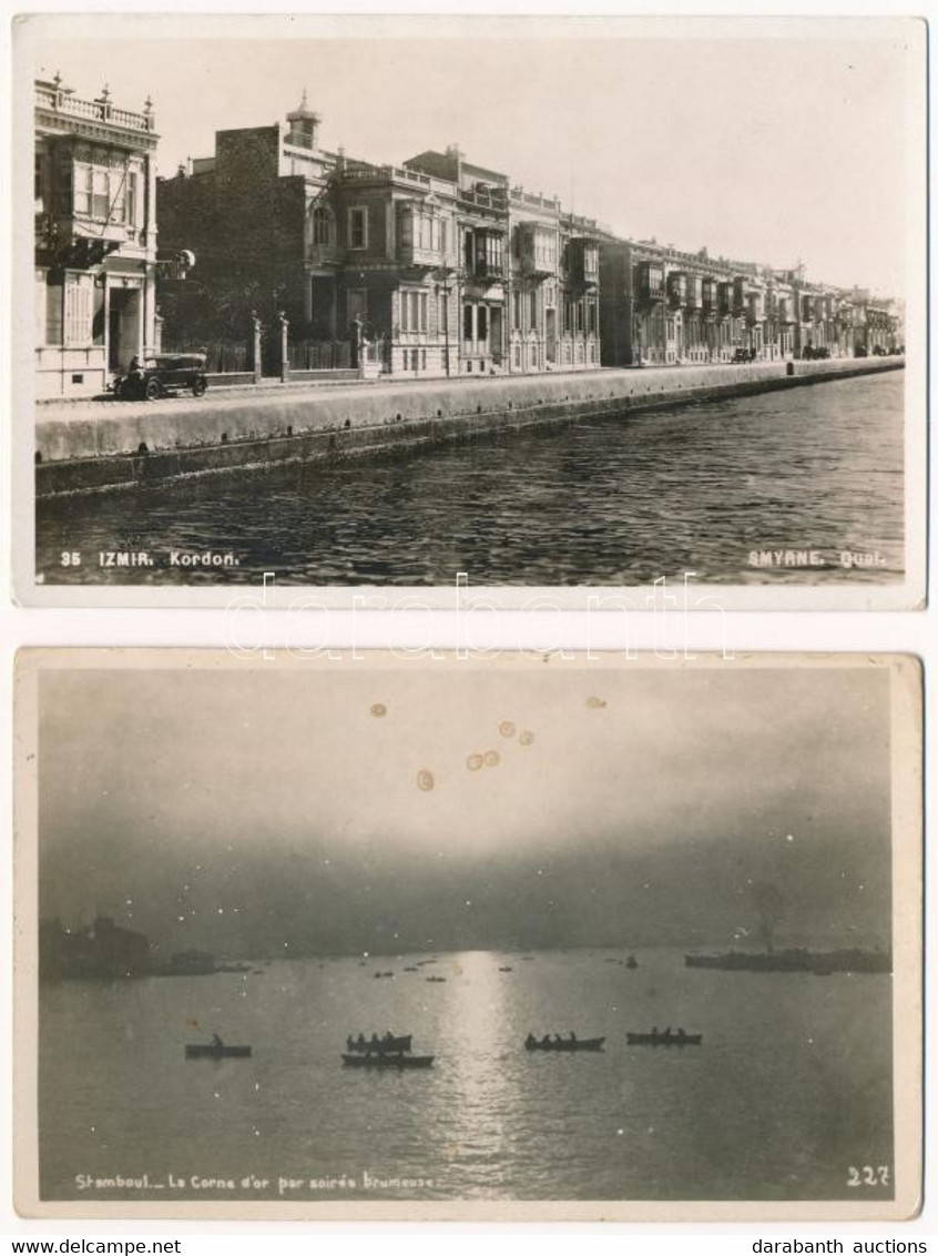 ** 4 Db RÉGI Török Város Képeslap Vegyes Minőségben / 4 Pre-1945 Turkish Town-view Postcards In Mixed Quality - Non Classificati