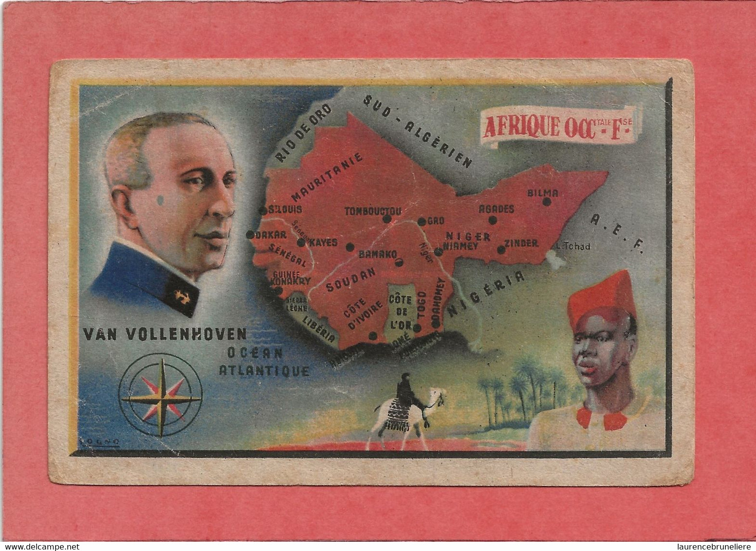 AFRIQUE   OCCIDENTALE  FRANCAISE   CARTE  GEOGRAPHIQUE   VAN  VOLLENHOVEN - Unclassified