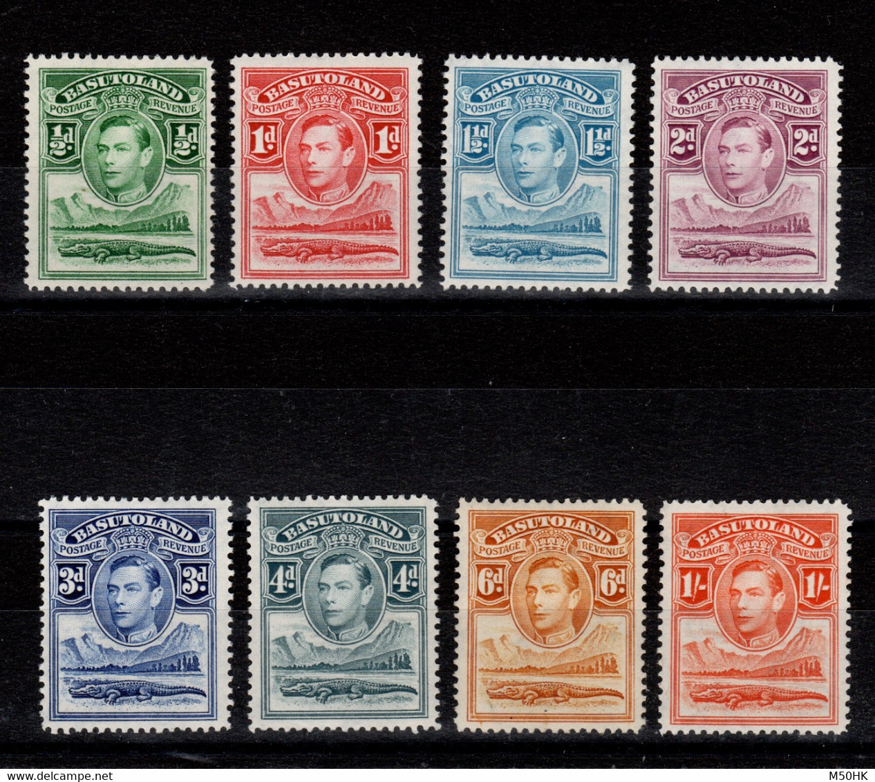 Basutoland - YV 18 à 25 N**/N*  MNH/ MH , 18 à 23 N** MNH , 24 & 25 N* MH - 1933-1964 Kolonie Van De Kroon