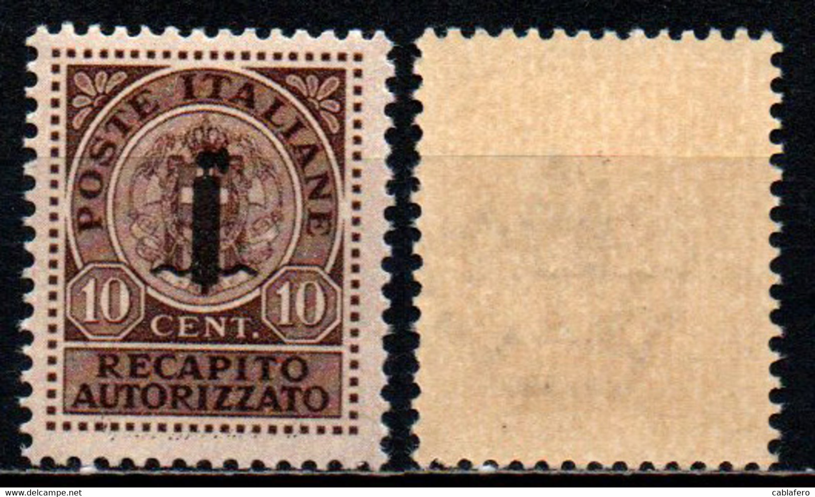 ITALIA RSI - 1944 - RECAPITO AUTORIZZATO - MNH - Impuestos