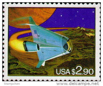 1993 USA Priority Mail $2.90 Future Space Shuttle Stamp Sc#2543 - Verenigde Staten