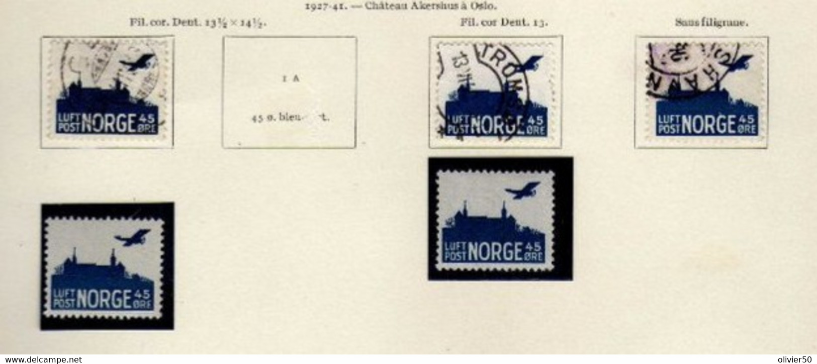 Norvege (1937-41)-     Poste Aerienne  **/*/o - Nuovi