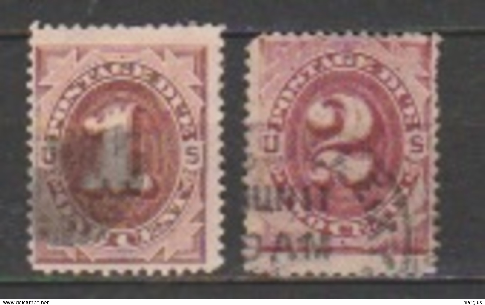 USA-Scott # J15-16 - Postage Due