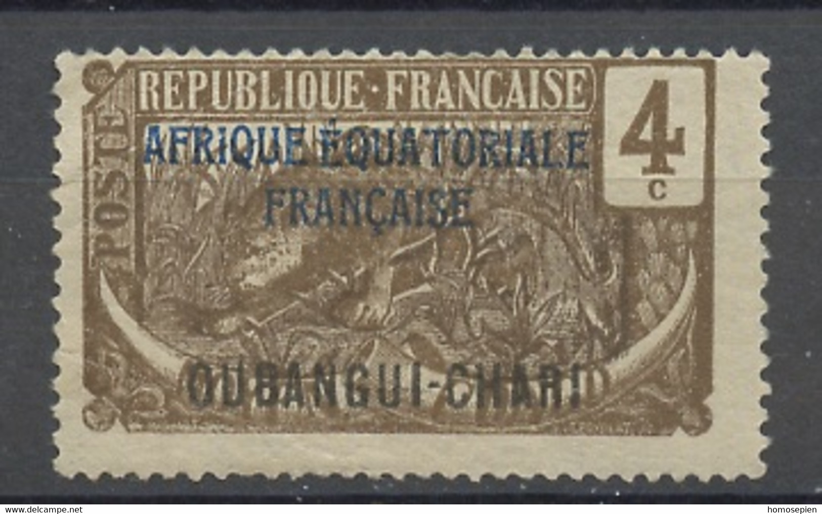 Oubangui Chari - Ubangi Schari - Ubangi Shari 1924-25 Y&T N°45b - Michel N°45 Nsg - 4c Panthère - Unused Stamps